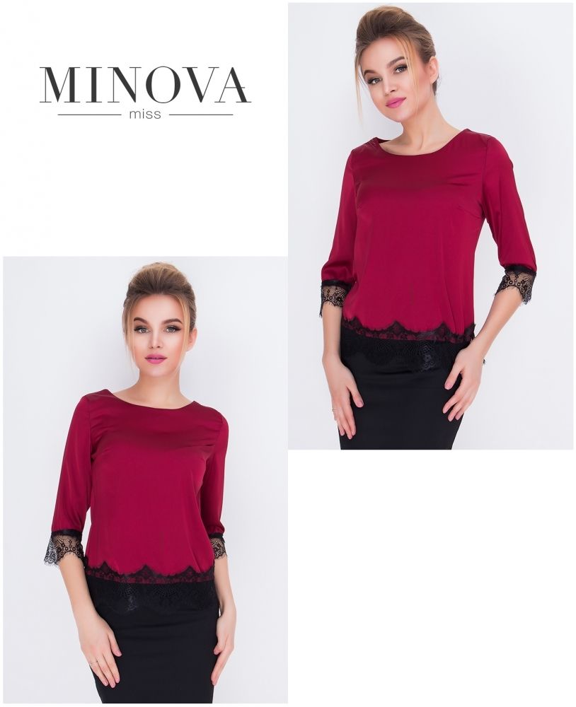 Блуза 1056-марсала Minova