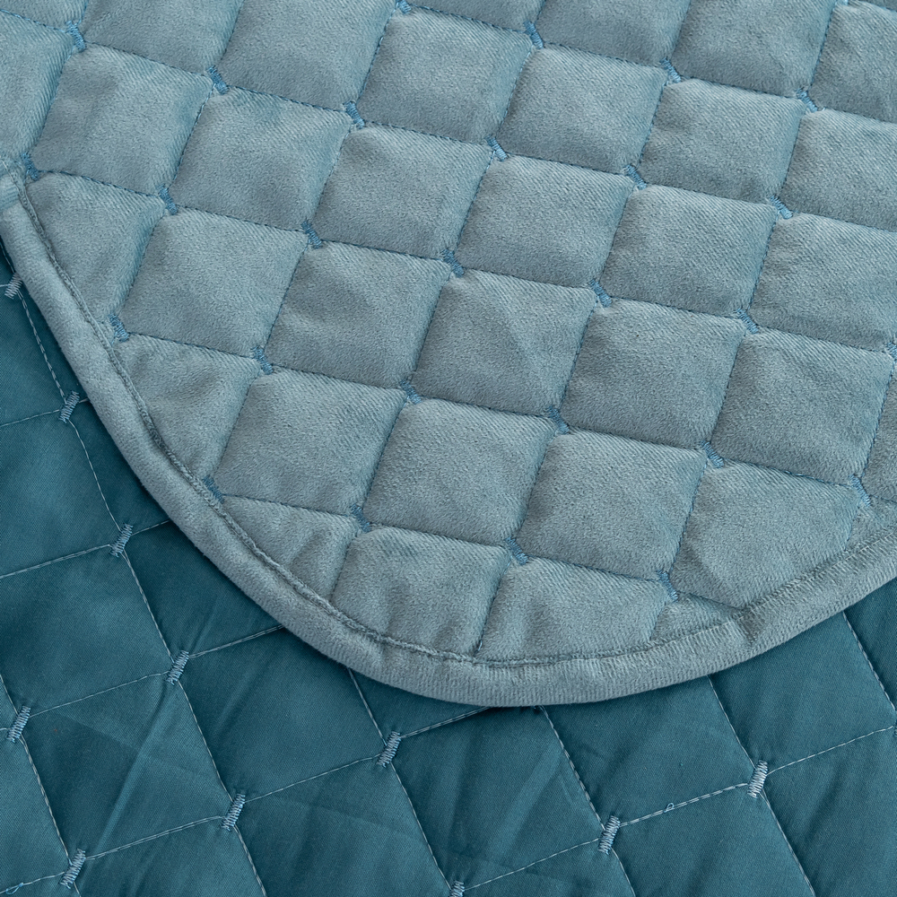 Велюровое покрывало ромб OVF011