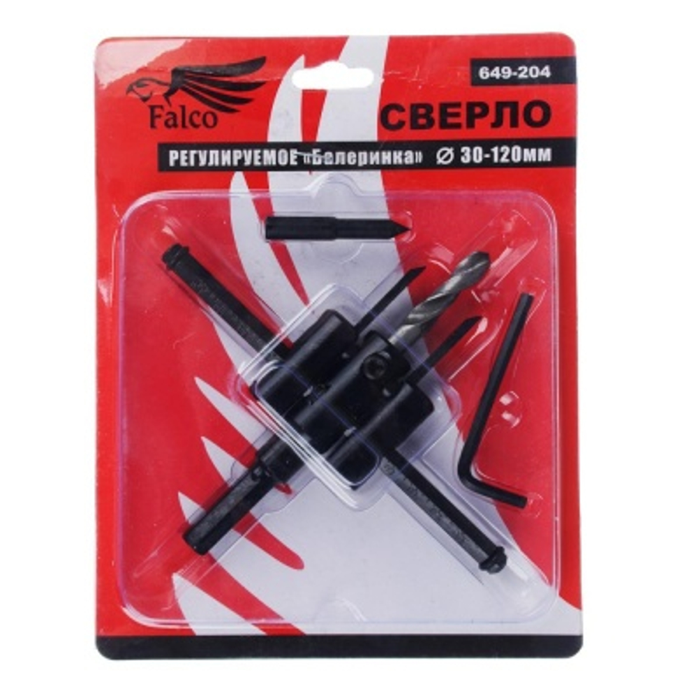 Сверло Балеринка регулируемое 30-120мм FALCO