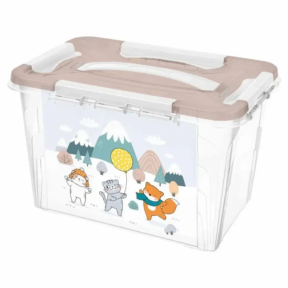 ЯЩИК УНИВЕРСАЛЬНЫЙ С ДЕКОРОМ 290х180ММ, 6,65Л (Белый)