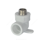 Угольник PP-R комбинированный белый Дн 25х1/2" НР с креплением PRO VALFEX 10121025-PRO