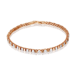 Браслет из красного золота с бриллиантами