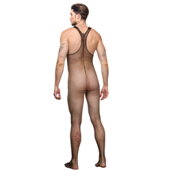 Мужской кэтсьют в сетку черный LaBlinque LB15722