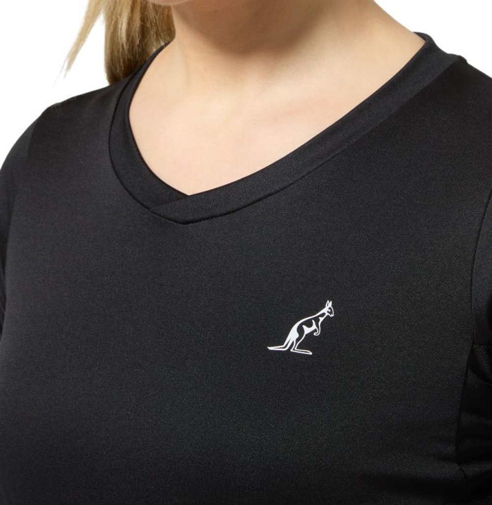 Женская теннисная футболка (dł. Рукава) Australian Tennis Ace Net 3/4 Sleeves - черный