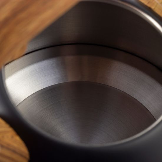 Чайник 2,5 л. из нержавеющей стали со свистком Kamille KM-1096 (черный матовый)