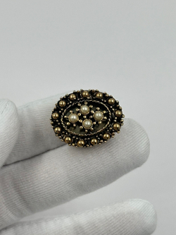 Накладка на пуговицу с «жемчугом»