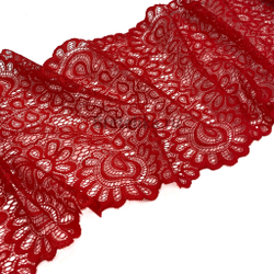 Кружево эластичное красное 18,5 см