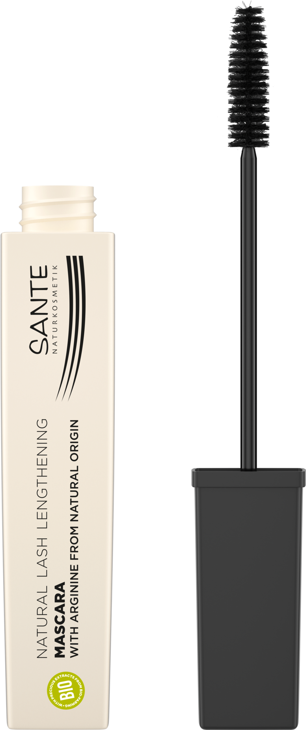 УДЛИНЯЮЩАЯ ТУШЬ ДЛЯ РЕСНИЦ 01 ЧЕРНАЯ, 8мл (SANTE)