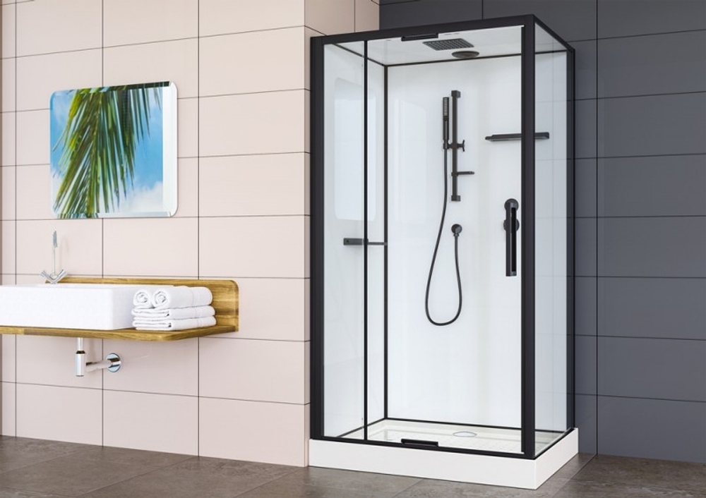 Душевая кабина Esbano ESKBRSP128 120x80x215 черный