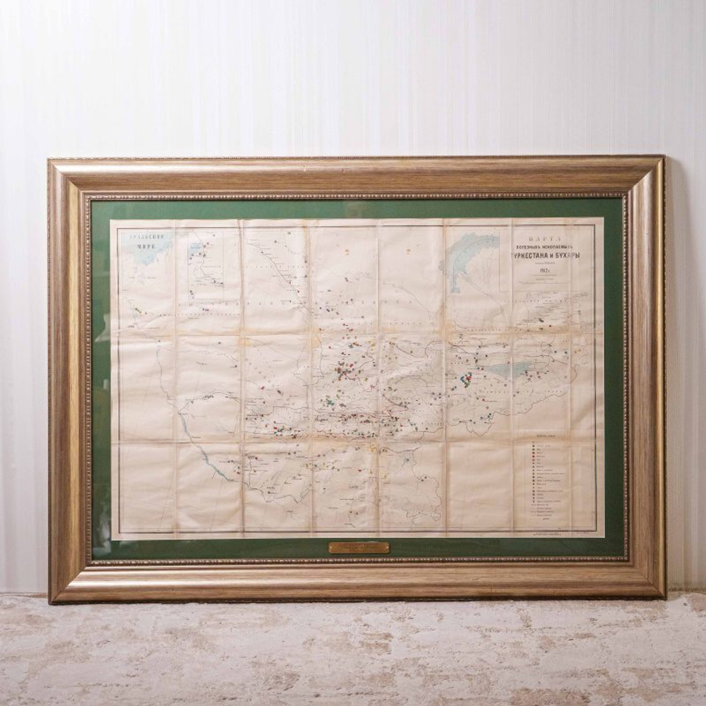 Карта полезных ископаемых Туркестана и Бухары