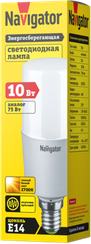 Лампа светодиодная Navigator T39 220V Е14 10W 2700К 29440