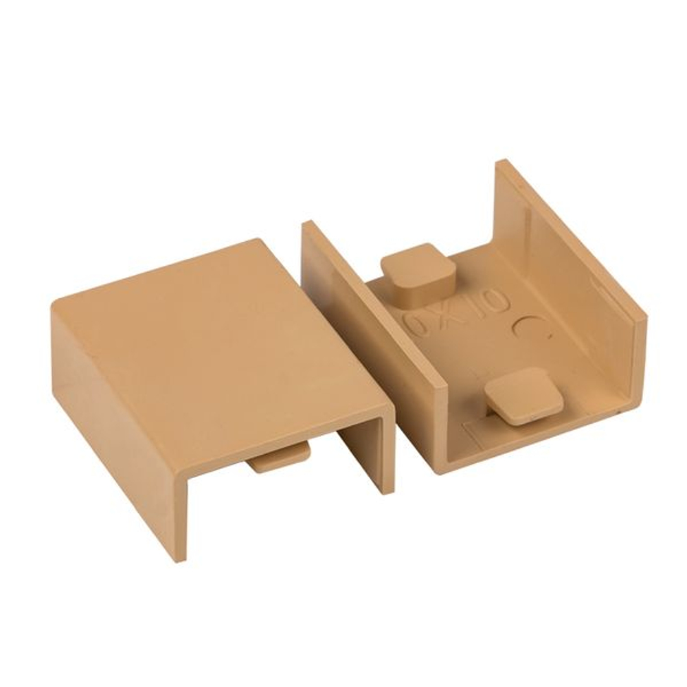Соединитель (20x10) (4 шт) светлое дерево EKF-Plast