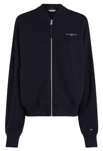 Женская Кофта теннисная Tommy Hilfiger Cropped Mini Corp Bomber - черный
