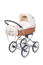 Детская коляска Reindeer Prestige Wiklina Eco-line 3 в 1 с конвертом (белый)
