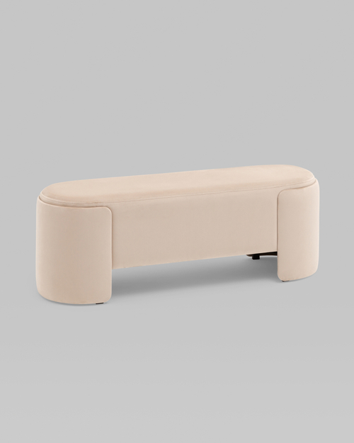 Банкетка Taks велюр молочный