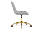 Офисное кресло Woodville Честер светло-серый, золото