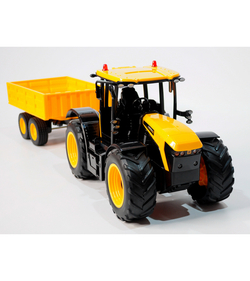 Радиоуправляемый фермерский трактор с прицепом Double Eagle JCB Fastrac 4220 1/16 2.4G RTR