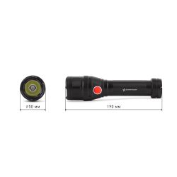 Светодиодный фонарь АРМИЯ РОССИИ MB-902 Буря ручной на батарейках с диммером регулируемый фокус встроенный светильник