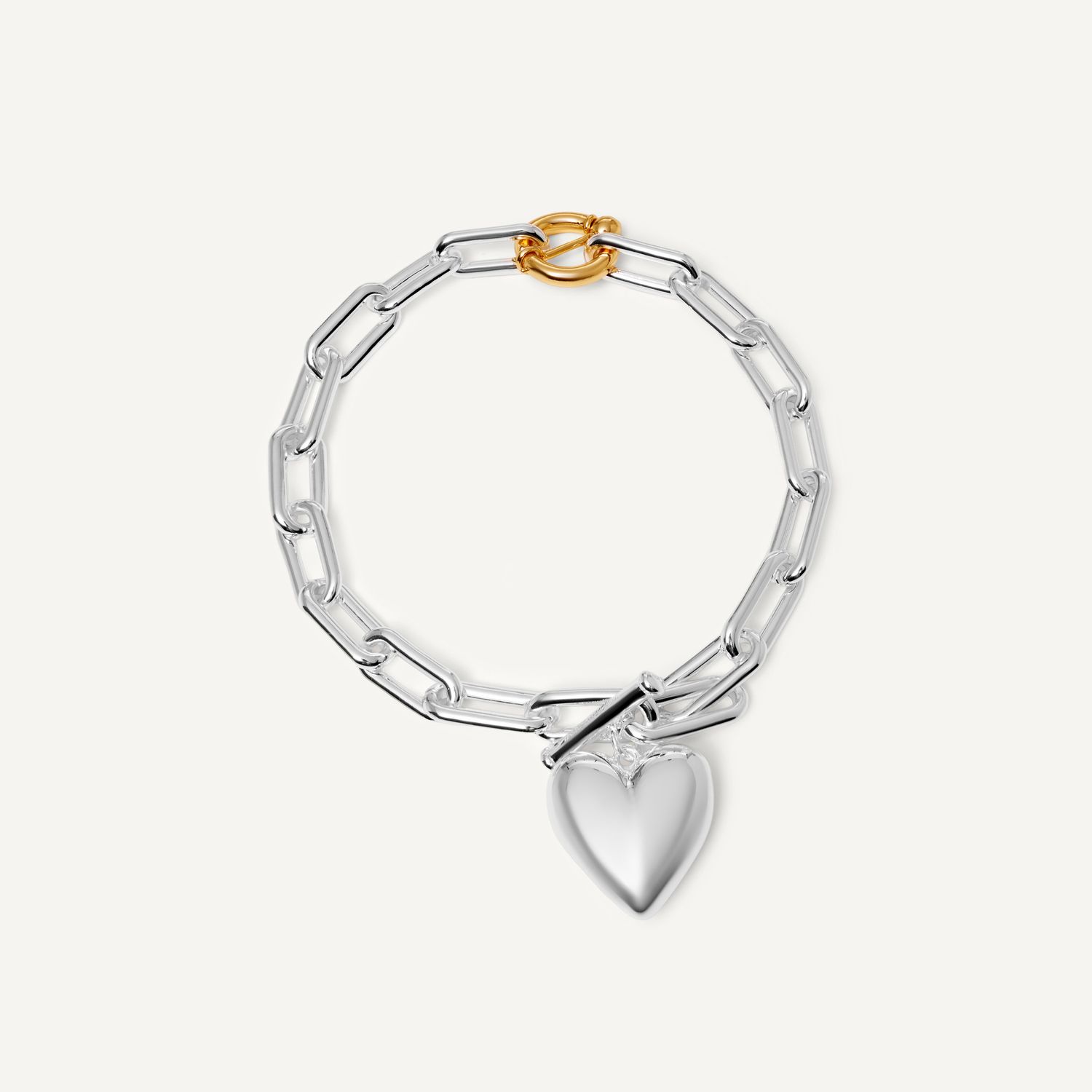 Колье Silver Chain With Heart Charm