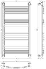 Сунержа Богема+ выгнутая 1000х500