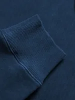 Худи Hardlunch garment dye синий