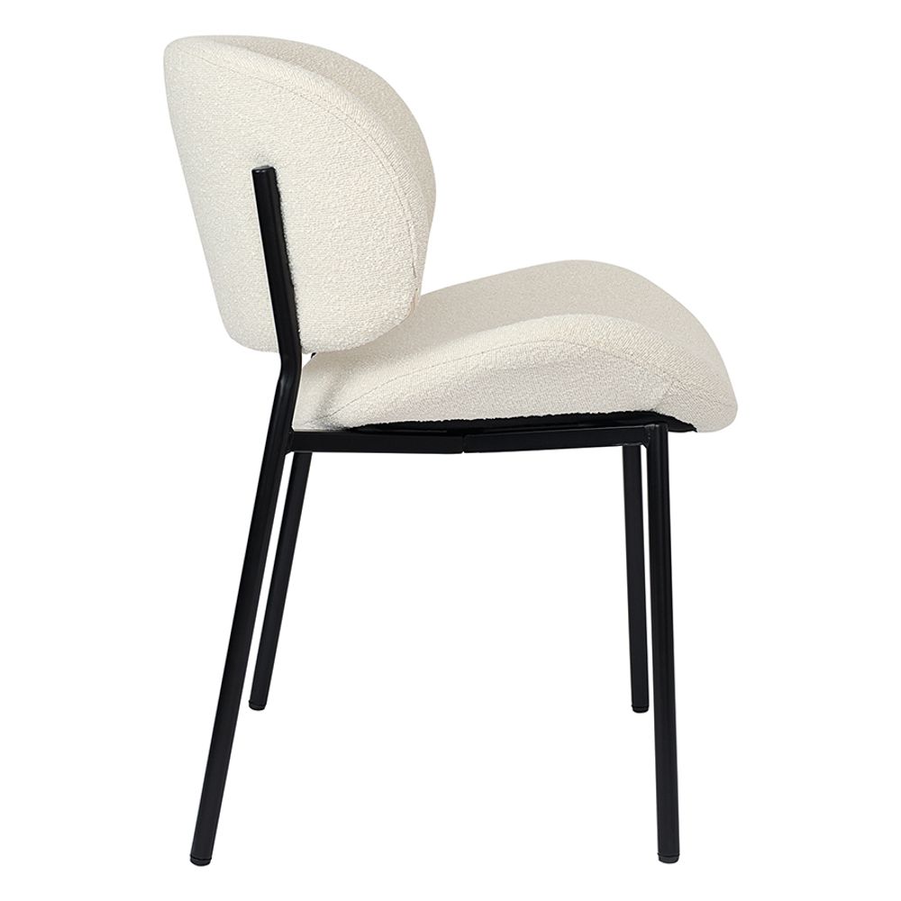 Стул Embrace, букле, молочный