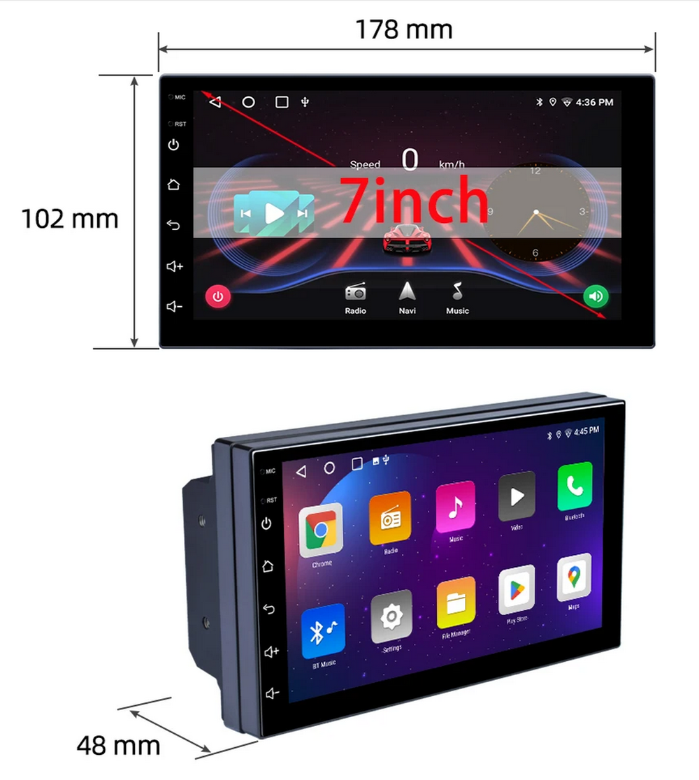 Автомагнитола 2DIN E5-OLOM AHD-1717-7" (7"/2+32GB) Android
