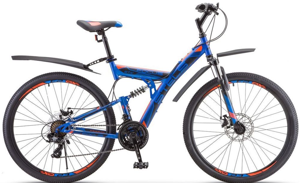 Велосипед STELS Focus MD 27.5&quot; 21-sp  арт.V010/синий