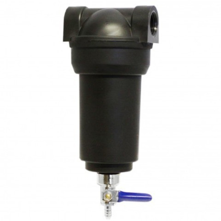 Магистральный фильтр HYDRA MH 5" с полифосфатом, вход 1/2", черный, без ключа, пласт.вст. арт.F20133