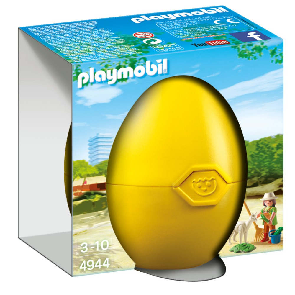 Игровой набор Playmobil 4944 «Яйцо-сюрприз: смотрительница зверей с альпакой» 4944 — фото 1