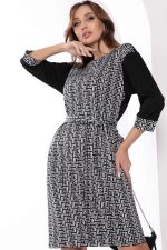 Платье "Греция" (черно-белое) П8366 LT Collection