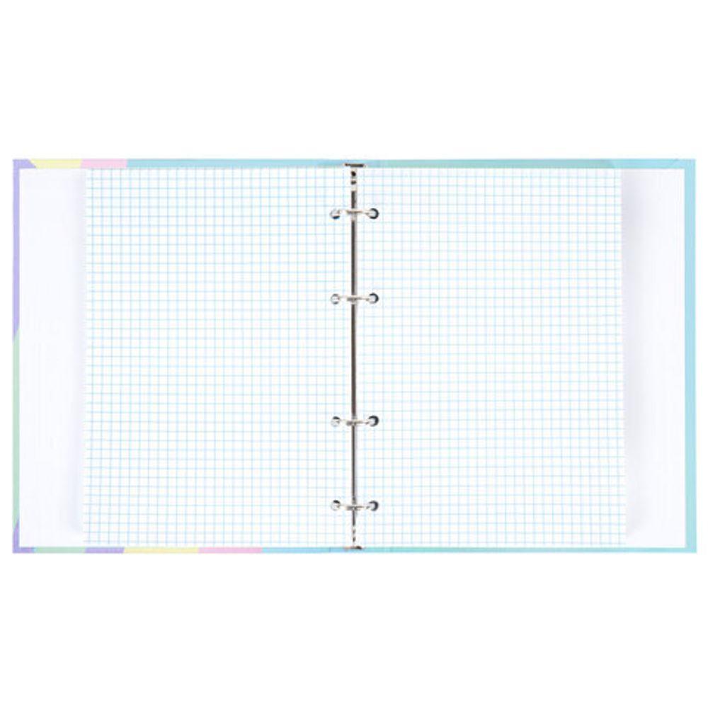 Тетрадь на кольцах А5 175х215 мм, 120 л., твердый картон, клетка, BRAUBERG, кросс-серия PASTEL, 405198