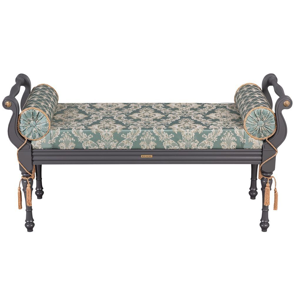 Банкетка Флоренция Серый Каледония Даймонд Минт