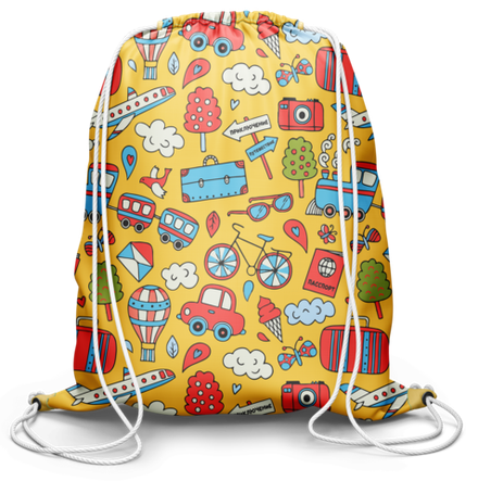 Мешок для обуви В отпуск (желтый)