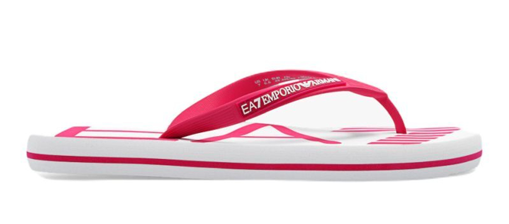 Сланцы EA7 Unisex Plastic Shoes Beachwear - White, Pink
