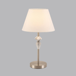 8274/1T CLASSI никель/белый/серый, металл/керамика/ткань Настольная лампа Е14 1*40W 220V VERMONT