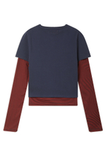 Женский Лонгслив Stripe Layered