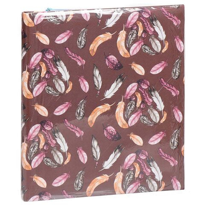 Фотоальбом 40фото, 10 х 15; 13 х 18 см, 3 дизайна, в ассортименте, Перья, Y4-3146