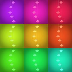 Citilux ATMAN SMARTCL226A051 LED RGB Умная каскадная люстра Матовый Хром