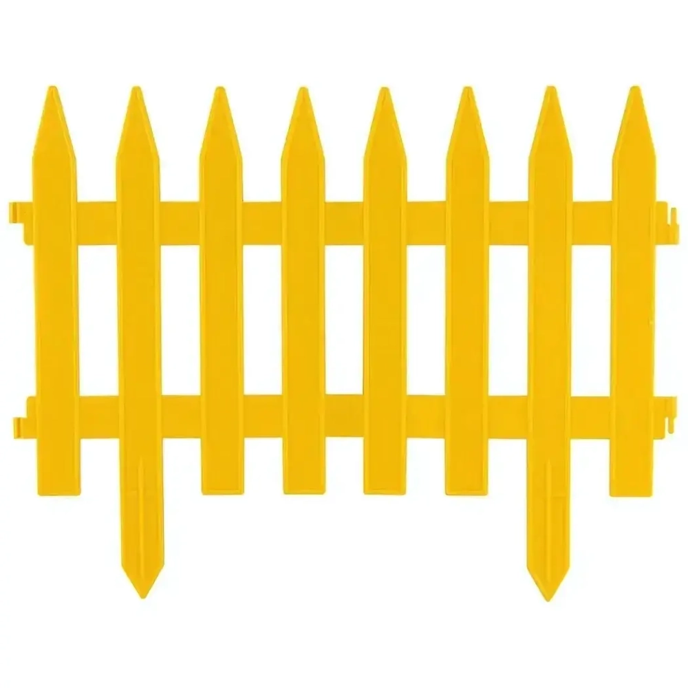 Забор декоративный GOTIKA желтый (4 секции)