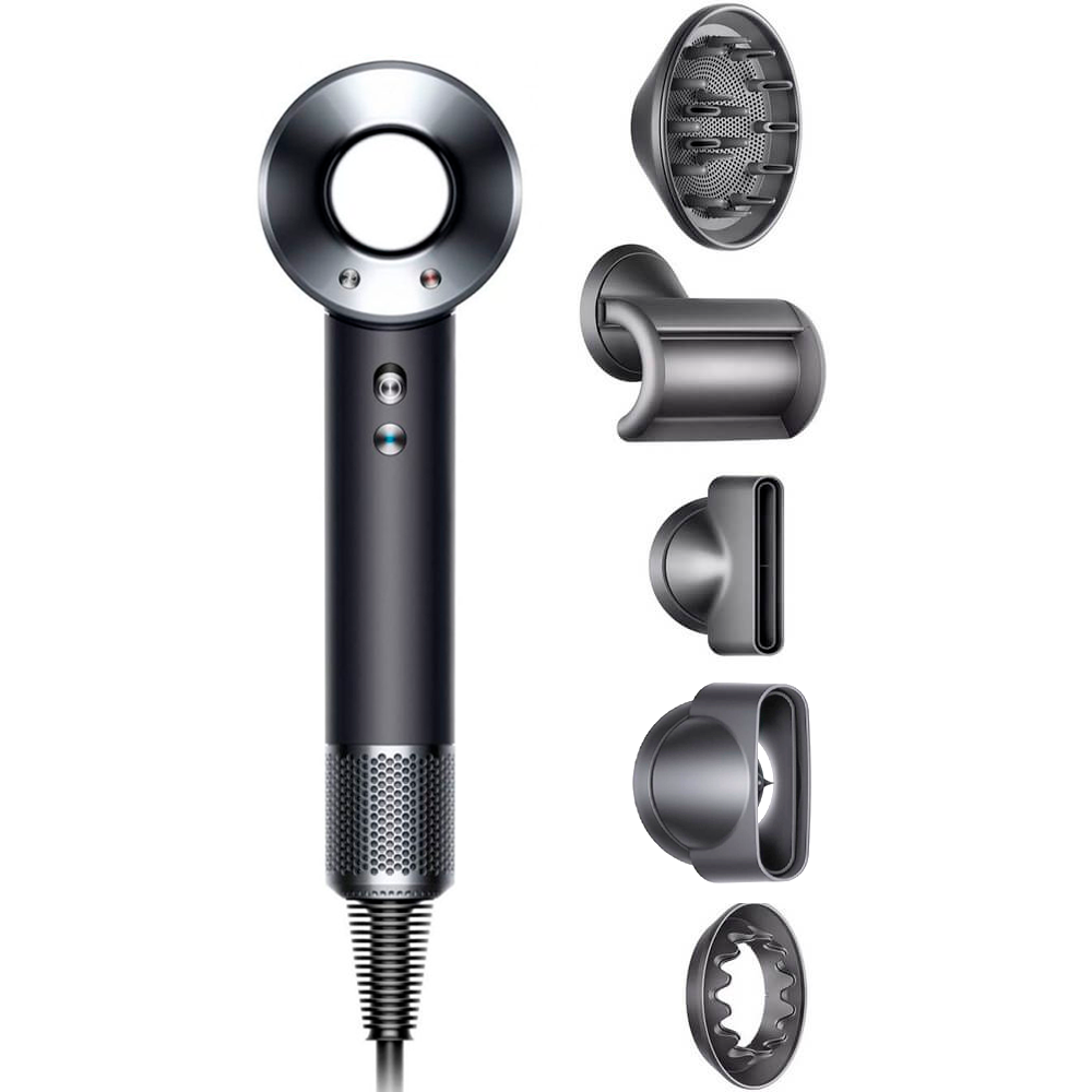 Фен Dyson Supersonic HD08, Black / Nickel (Черный / Никель)