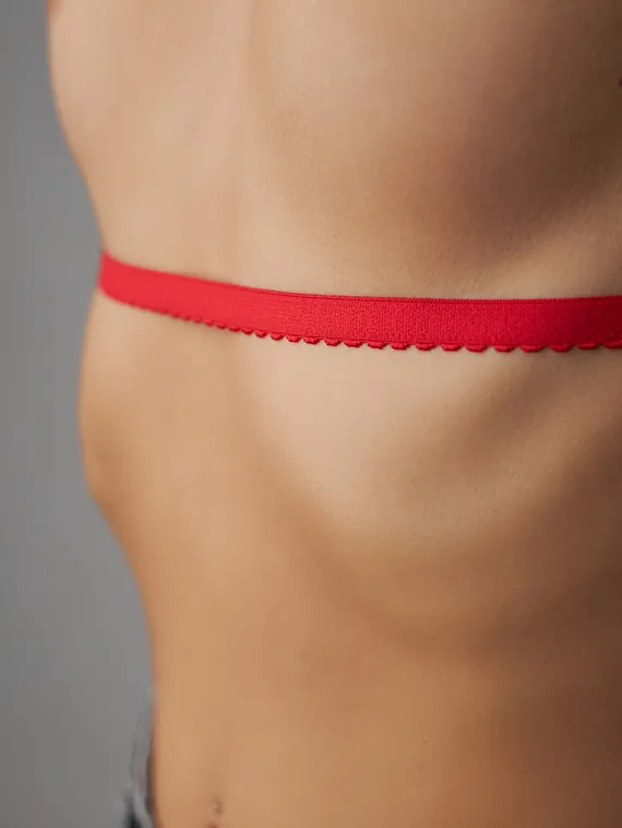 100 641/12 ОПТ Резинка отделочная Lauma Fabrics, 12 мм, красный 100