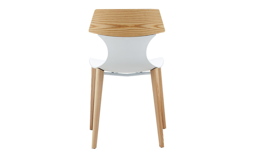 Стул DC-S083 белый/бук