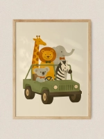 Постер 40х50 в детскую мальчика Ретро стиль