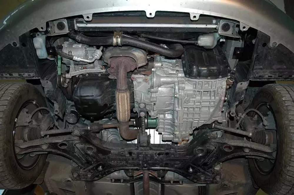 Защита картера и КПП Sheriff для Mitsubishi Colt VI (Z20/Z30) 2002-2012 арт.14.1228