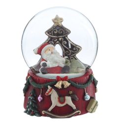 GAEM Фигурка декоративная "Дед Мороз" в стекл шаре, D 6.5 см, L6,5 W6,5 H8,5 см, 2в.