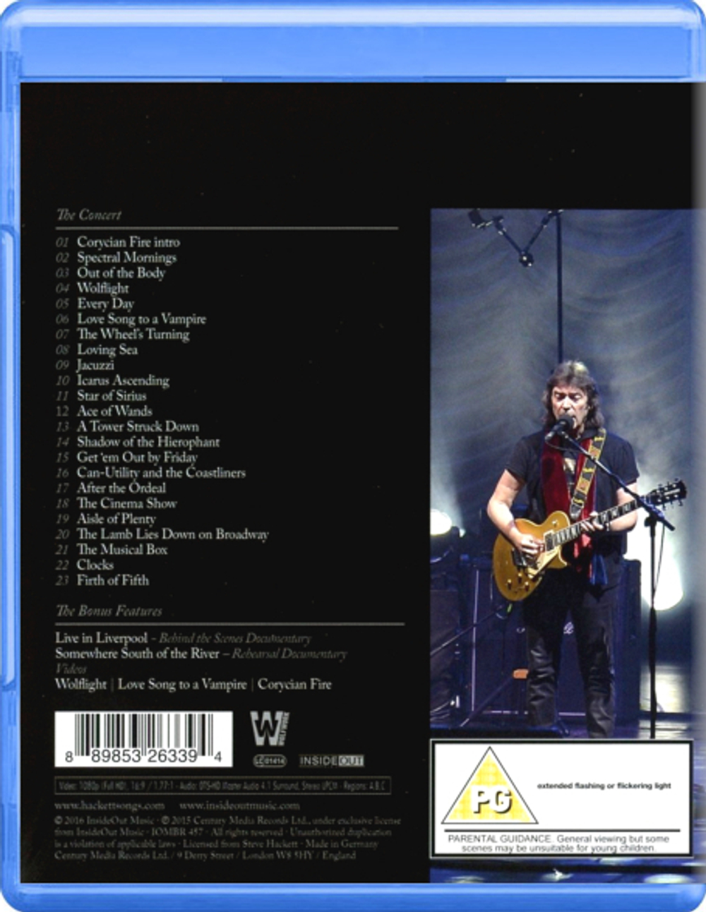 Steve Hackett / The Total Experience Live In Liverpool - Acolyte To Wolflight With Genesis Classics (Blu-ray)