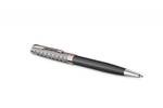 Шариковая ручка Parker Sonnet Premium Metal & Grey Lacquer PGT, стержень: M, цвет чернил: black , в подарочной упаковке