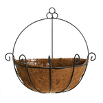 Кашпо для цветов 2,3л «Коковита» с кокосовым волокном, настенное d=35см ДоброСад