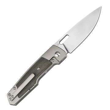 Нож Artisan Cutlery 1874G-ODG Gambit Queen  с клинком из стали CPM-S90V, рукоять Titan / Canvas micarta